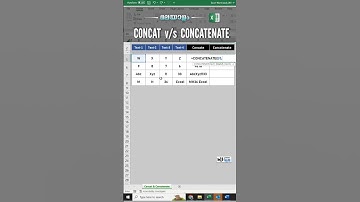 Concat vs Concatenate in Excel | #shorts #youtubeshorts #tutorial