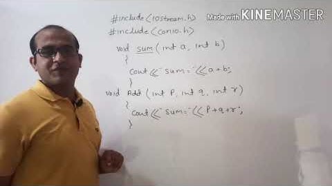 Function overloading video 2