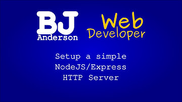 How to set up a simple nodoejs express http server