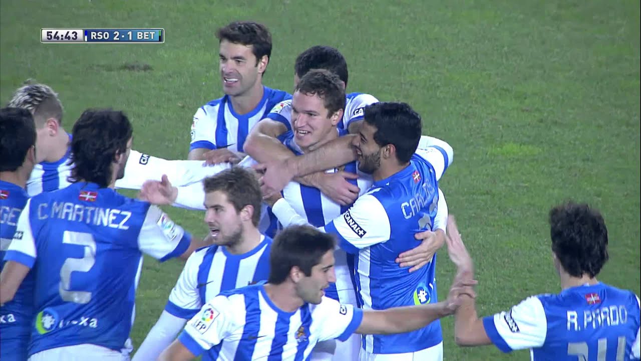 Gol de Ansotegi (2-1) en el Real Sociedad - Real Betis - HD