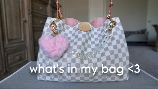 what's in my bag ♡ LUXURY! ✨ pink 🩷