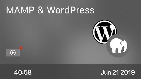 SCOM0849 - MAMP & WordPress - Preview