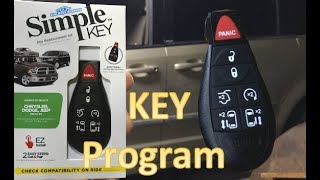 Program Dodge Challenger Key FOB 2008-2014 SINGLE KEY Replacement Replace NEW spare NO Dealership Wealth
