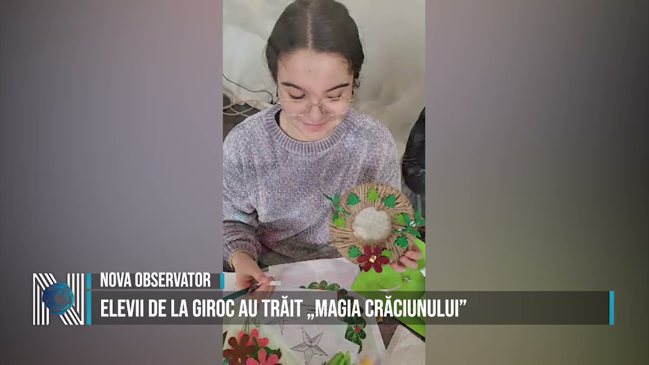Elevii de la Giroc au trăit „Magia Crăciunului”