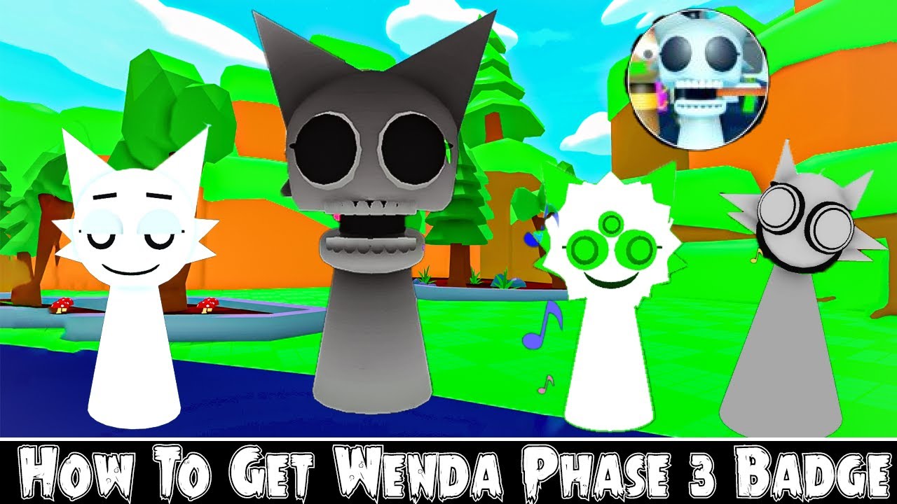 How to get Wenda Phase 3 Badge & Animations in 3D Sprunki Sim + RP ...