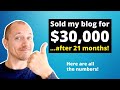 Sold My Pet Niche Blog for $30,000 (After 21 months!)