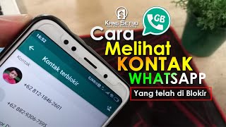 Cara Melihat Kontak yang diblokir di Whatsapp