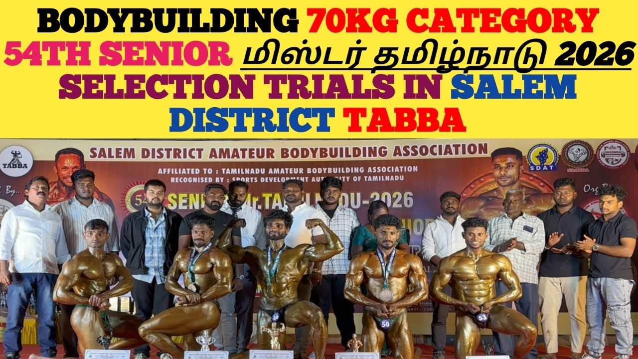 #bodybuilding 70KG CATEGORY | 54TH SENIOR MR.TAMIL NADU 2026 | Selection trials in SALEM DISTRICT