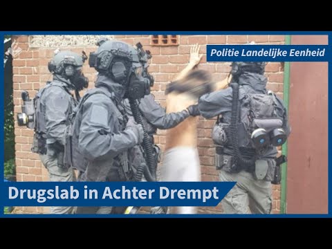 Politie Landelijke Eenheid - Drie personen aangehouden bij vondst groot drugslab in Achter Drempt
