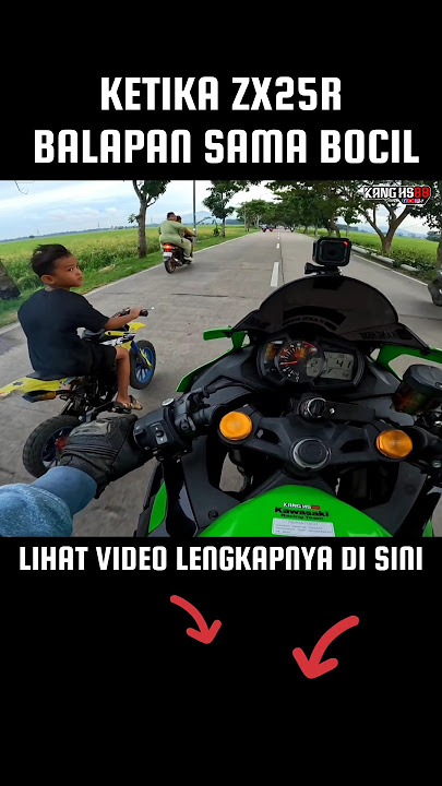 When ZX25R Races With Kids #zx25r #kanghs88