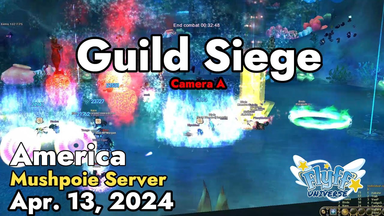 Guild Siege (Mushpoie Server) April 13, 2024 Camera A | Flyff Universe