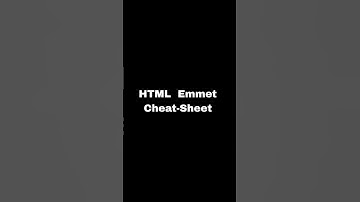 HTML Emmet Cheat-Sheet #trending #codeing #shortsvideo #shortviral #html #emmet #cheatsheets
