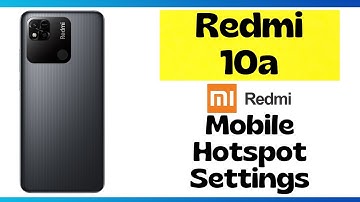 Redmi 10a Hotspot How to Enable || Redmi How to share internet