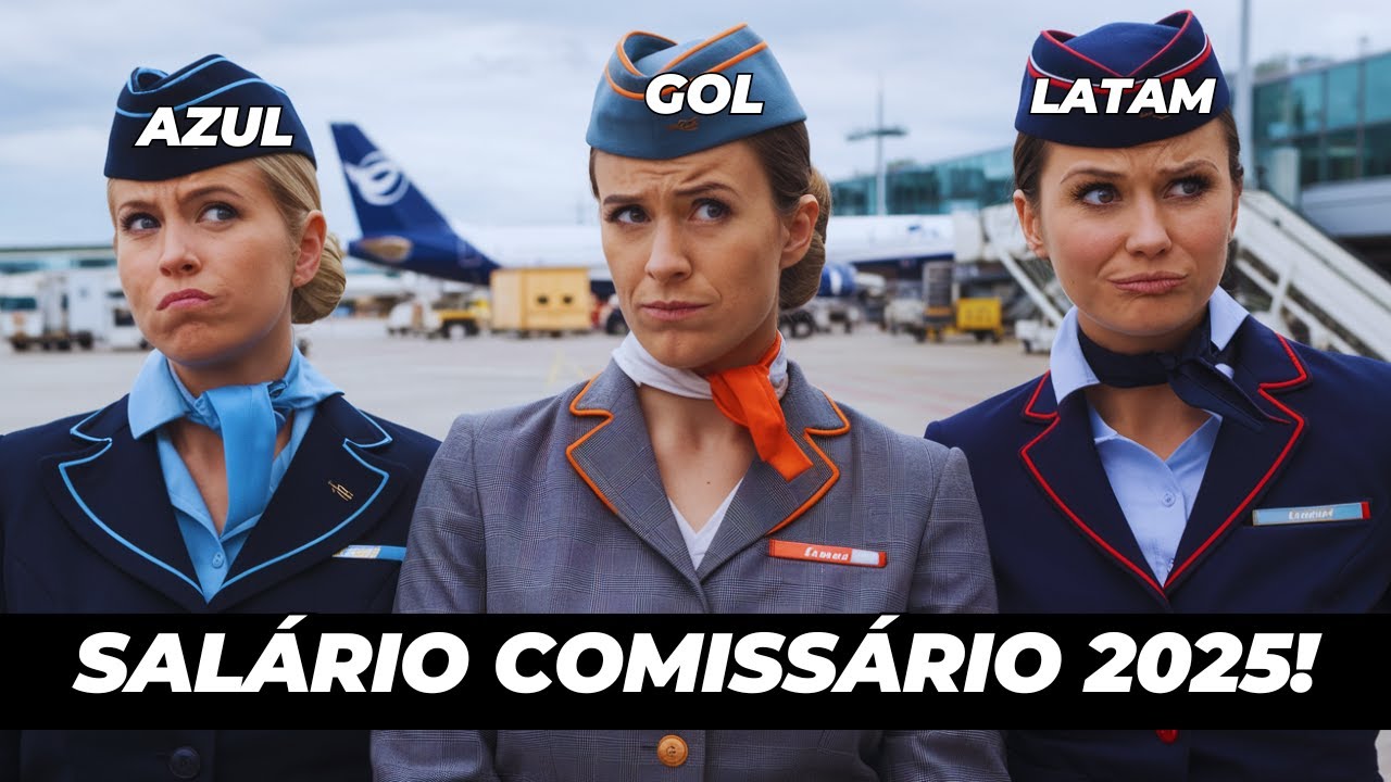 SALÁRIO Comissário de BORDO! Qual COMPANHIA Paga MELHOR?