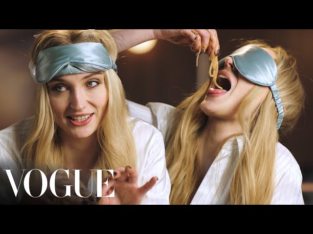 Sophie Turner Tries 6 Late-Night Foods | Vogue class=