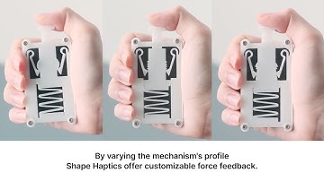 [Preview] Shape-Haptics: Planar & Passive Force Feedback Mechanisms for Physical Interfaces