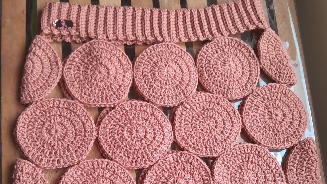 Como Emendar Squares na Saia de Praia em Crochê Fio 4 | Novo Método