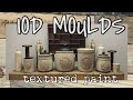 Thrift Store Finds || Texture Paint  Part 1 || IOD MOULDS || Trash to Treasure || DIY || Reselling