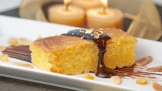 Best Orange Cake with Chocolate Sauce Recipe
