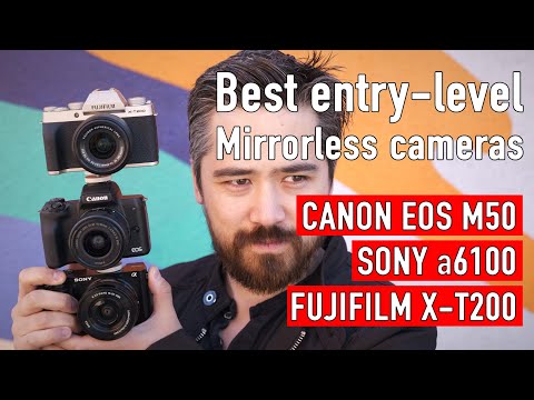 Best APS-C Mirrorless Camera (Canon EOS M50, Sony a6100, Fujifilm X-T200)