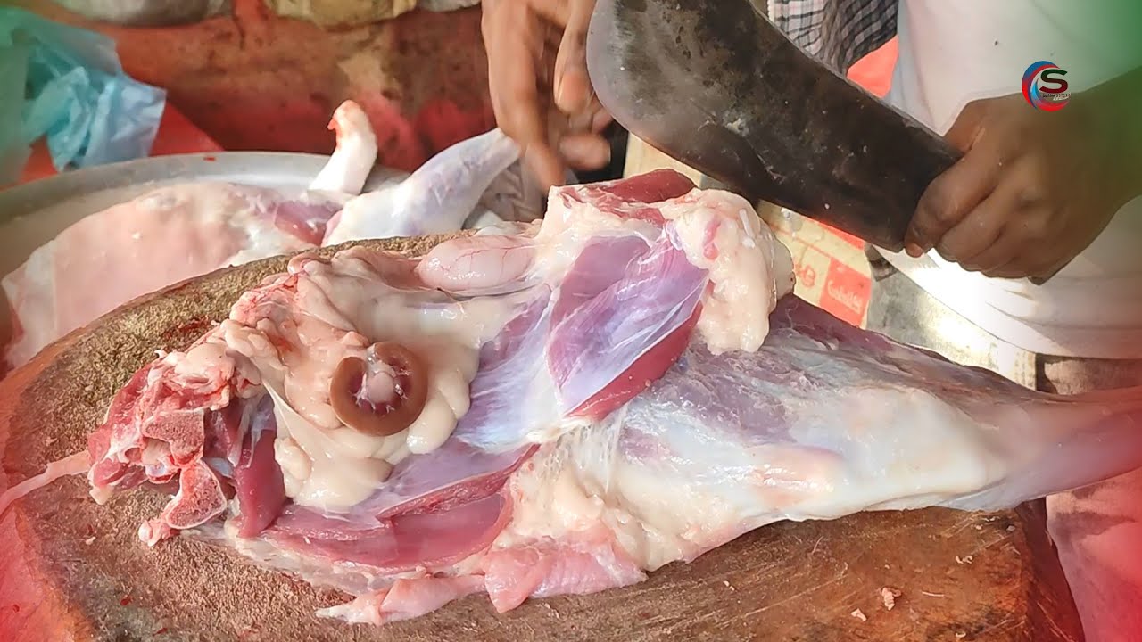 Full Original Famous Mutton Shop | Best Full Goat Meat Cutting And Selling Bangladeshi Style Mutton