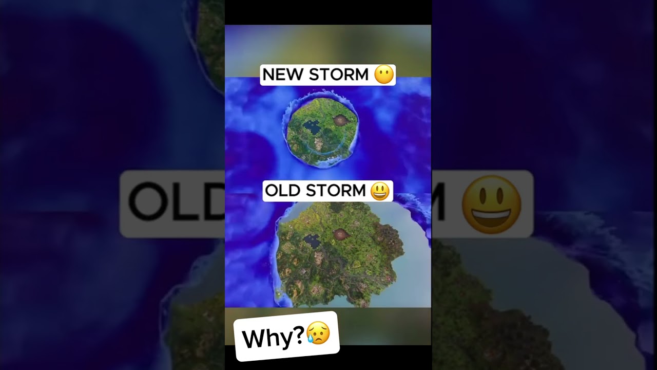 The new Fortnite storm vs old storm 