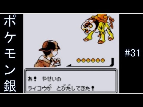 ポケモン金銀vc版 ライコウ 31 Youtube