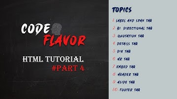 HTML Bangla Tutorial || Part 4