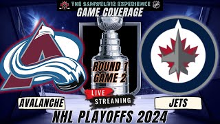 NHL Playoffs: Colorado Avalanche vs Winnipeg Jets Live stream Game 2