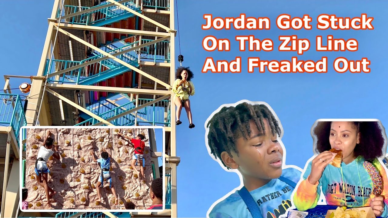 Fun Day In Florida. Jojo Got Stuck Zip Lining 😬