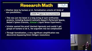 Alex Kontorovich (Rutgers University): The Case for Formalization in Research Mathematics