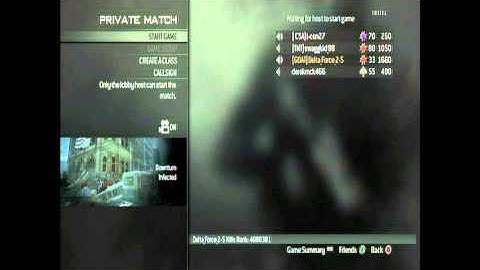 Call of Duty Modern Warfare 3 Private Match Infected and S&D