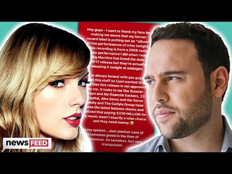 Taylor Swift SLAMS Scooter Braun For New Album Release!