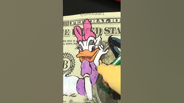 Custom dollar bill using posca markers #shorts