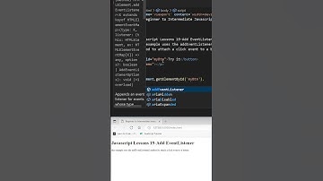 Javascript Lesson 19- AddEventListener