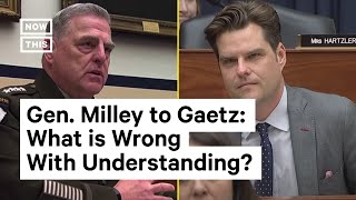 Gen. Milley Blasts Gaetz's Critical Race Theory Criticism