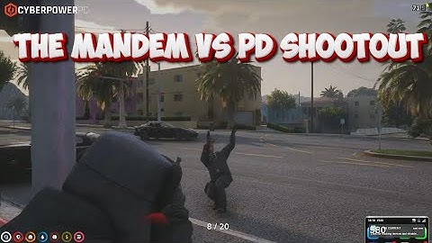 THE MANDEM VS PD SHOOTOUT | MULTI POV | NoPixel Mandem GTA RP