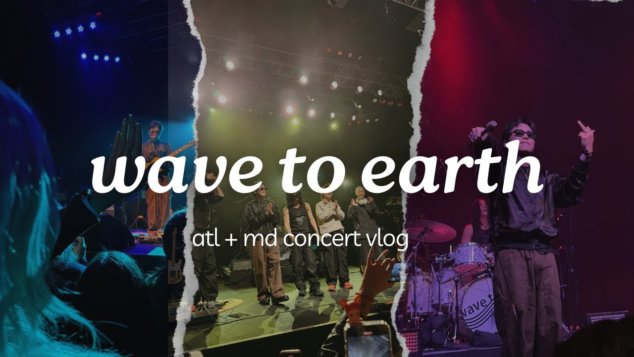 a quick concert trip | wave to earth atl + silver spring (vlog)