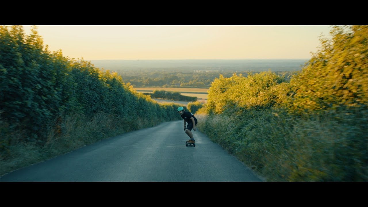 Shere Hill Climb on an Electric Skateboard! | Canon C100 mark ii + Movi M5