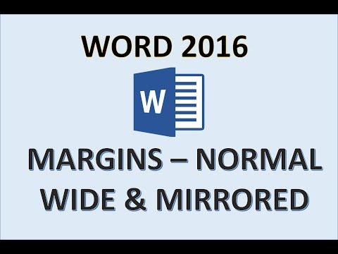Word 2016 - Margins - How to Change Adjust Add Remove and Set Margin on Page Layout in Microsoft MS