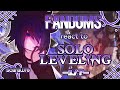 Fandoms react to "Solo Leveling" 1/? - Fandom 13/17 - Sung Jin-woo - Scarawre