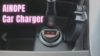 AINOPE USB C Car Charger Adapter Review | iPhone Car Charger Fast Charging
