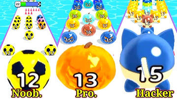 Marble Run | Noob vs Pro vs Hacker in marble run 3d / 2048 ball 3d new update android, ios #2