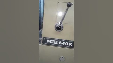 Working Video OF Ryobi 640K Offset Printing Machine - Single Color