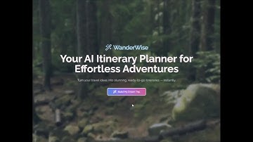 WanderWise by TravelAce - Create Itinerary Demonstration