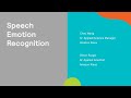 Speech Emotion Detection