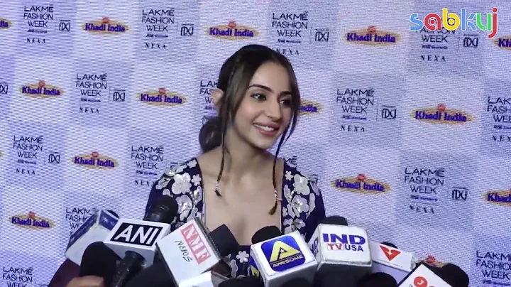 Rakul Preet Singh At Lakme Fashion Week 2023 Press...