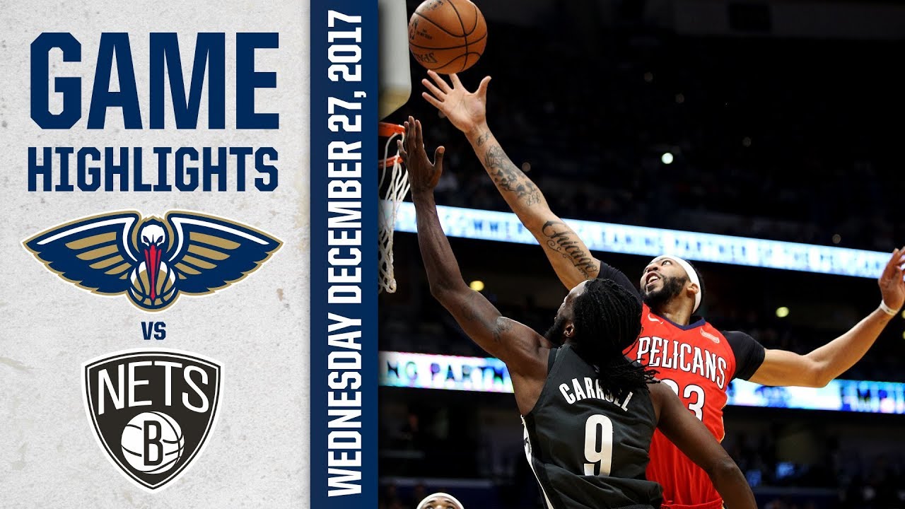 lonzo ball injury Pelicans Game Highlights vs. Brooklyn Nets - 12/27/17