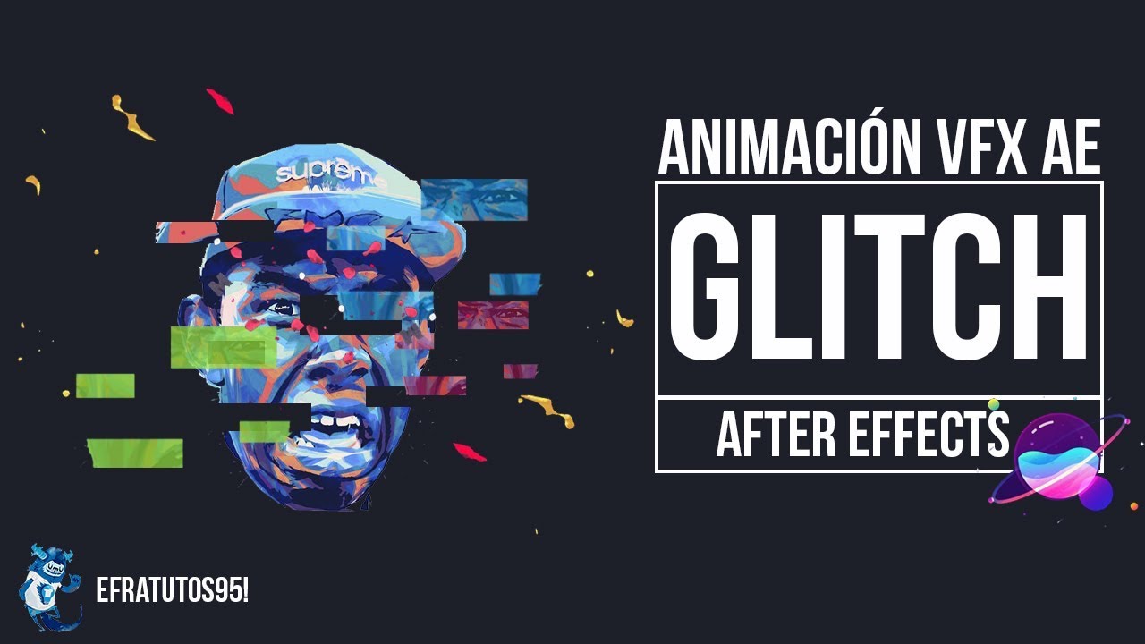 Glitch effect after effects. Before after VFX after Effects timeline.