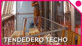 Cómo reparar la instalación de un tendedero colgante o tender de techo 